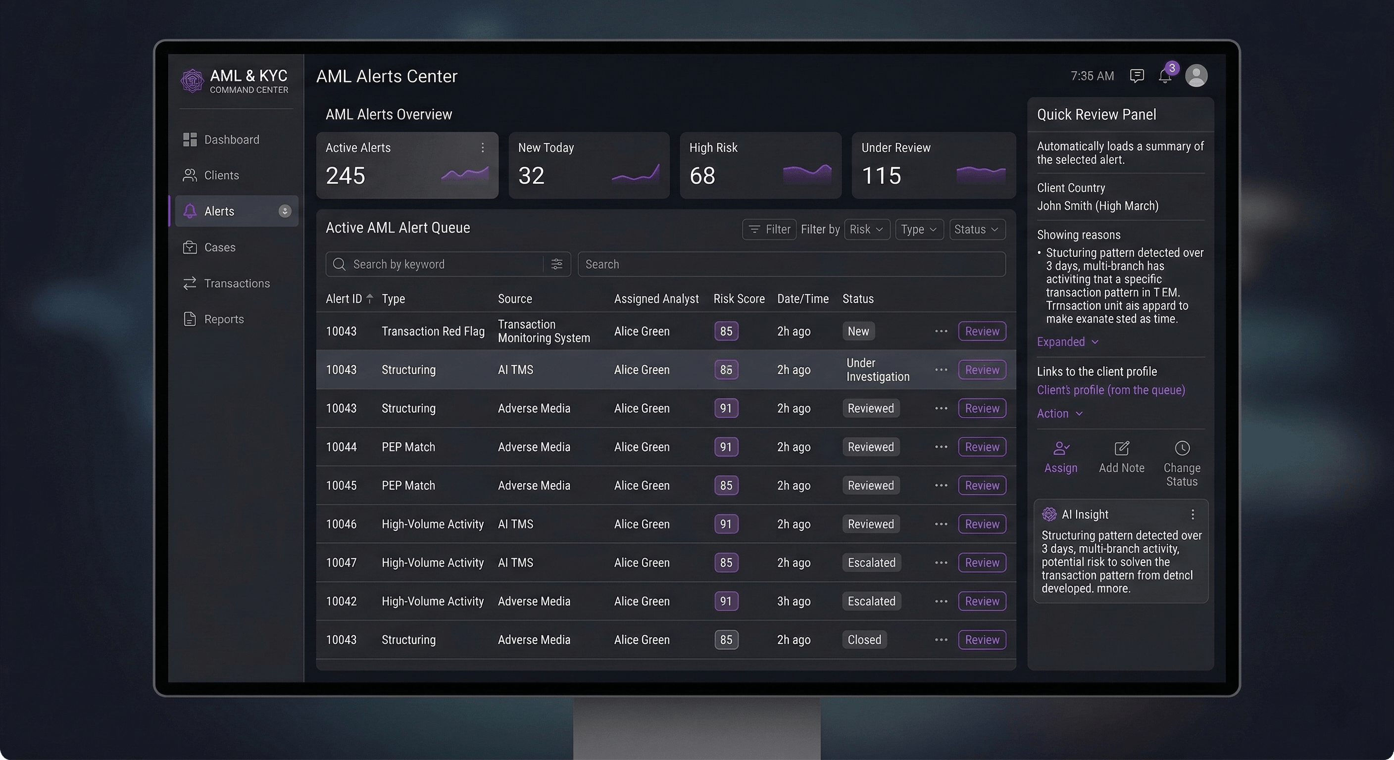 AML Alert Management